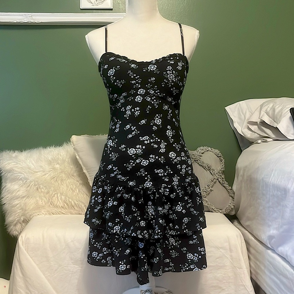 🖤Black Floral Sundress🖤